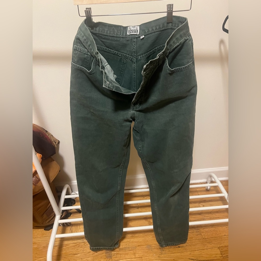 Moda International Deep Green Denim